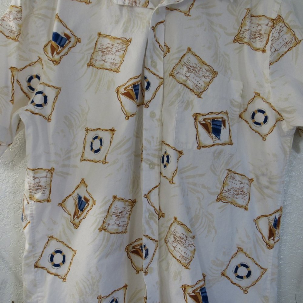 Natural Issue Shirt Sz L Nautical Sailboat Canada - Picture 3 of 14